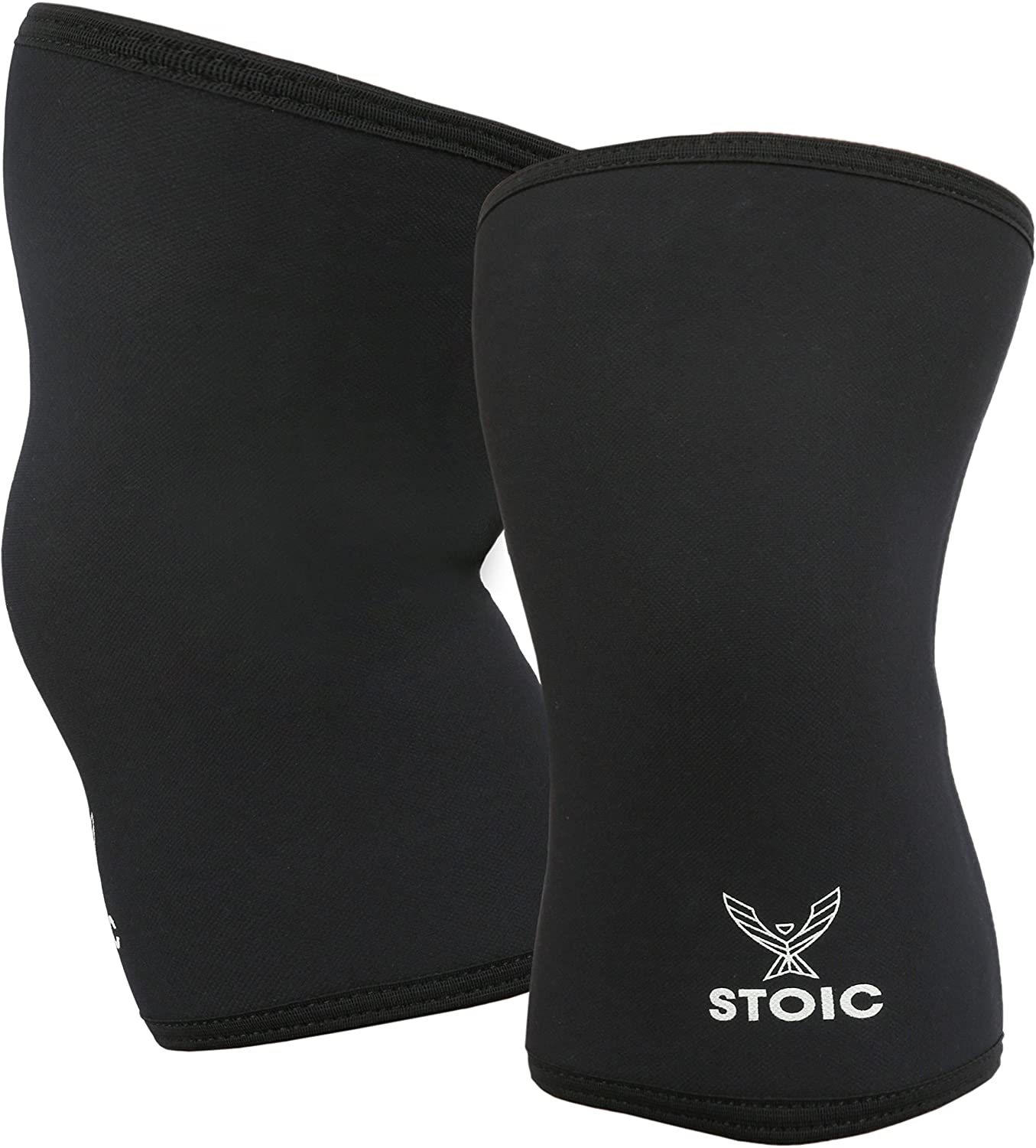 Serious Steel Fitness 7mm Neoprene Powerlifting Knee Sleeves (Pair) – High Compression, USPA Approved