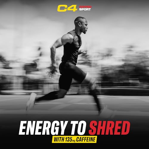C4 Ripped Sport Pre Workout, 135mg Caffeine, Fruit Punch, 30 Servings